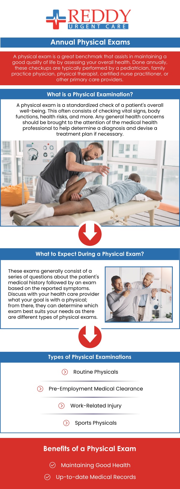 Physical exams serve as a cornerstone of preventive healthcare. It helps to detect diseases early but also to enhance your overall quality of life by preventing the progression of potentially serious health issues. Schedule your physical exam with Dr. Usha Rani K. Reddy, M.D., today and take a proactive step towards better health. For more information, contact us. We are located at 123 Atlantic Ave Long Beach, CA 90802.