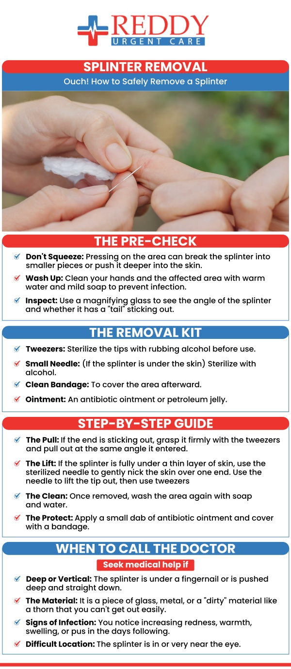 If you require foreign body removal, our healthcare professionals are experienced in all aspects of foreign body removal, including objects stuck in the skin, eyes, nose, and mouth. Reddy Urgent Care offers quick, inexpensive, and reliable medical care for our patients. Certain foreign bodies demand immediate removal, while others may not require urgent attention. The decision to extract a foreign body hinges on a number of factors, such as symptoms, the potential for complications, and whether the presence of the object causes discomfort. Foreign body removal is available at Reddy Urgent Care. Contact us today for your urgent care needs or simply walk in. We have convenient locations in downtown Long Beach, Bixby Knolls, and Paramount, CA.